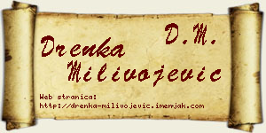 Drenka Milivojević vizit kartica